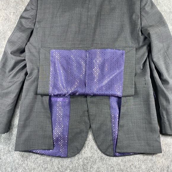 Ted‎ Baker Endurance Suit Jacket 42R Gray 2 Button Wool New with Defects NWD - Picture 14 of 16